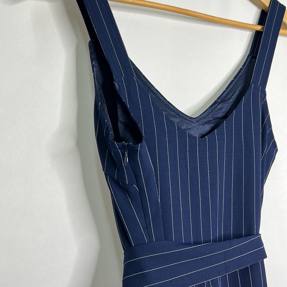 Gestuz Kine sleeveless pinstripe pocketed jumpsuit NWT Intermix - Picture 5 of 10